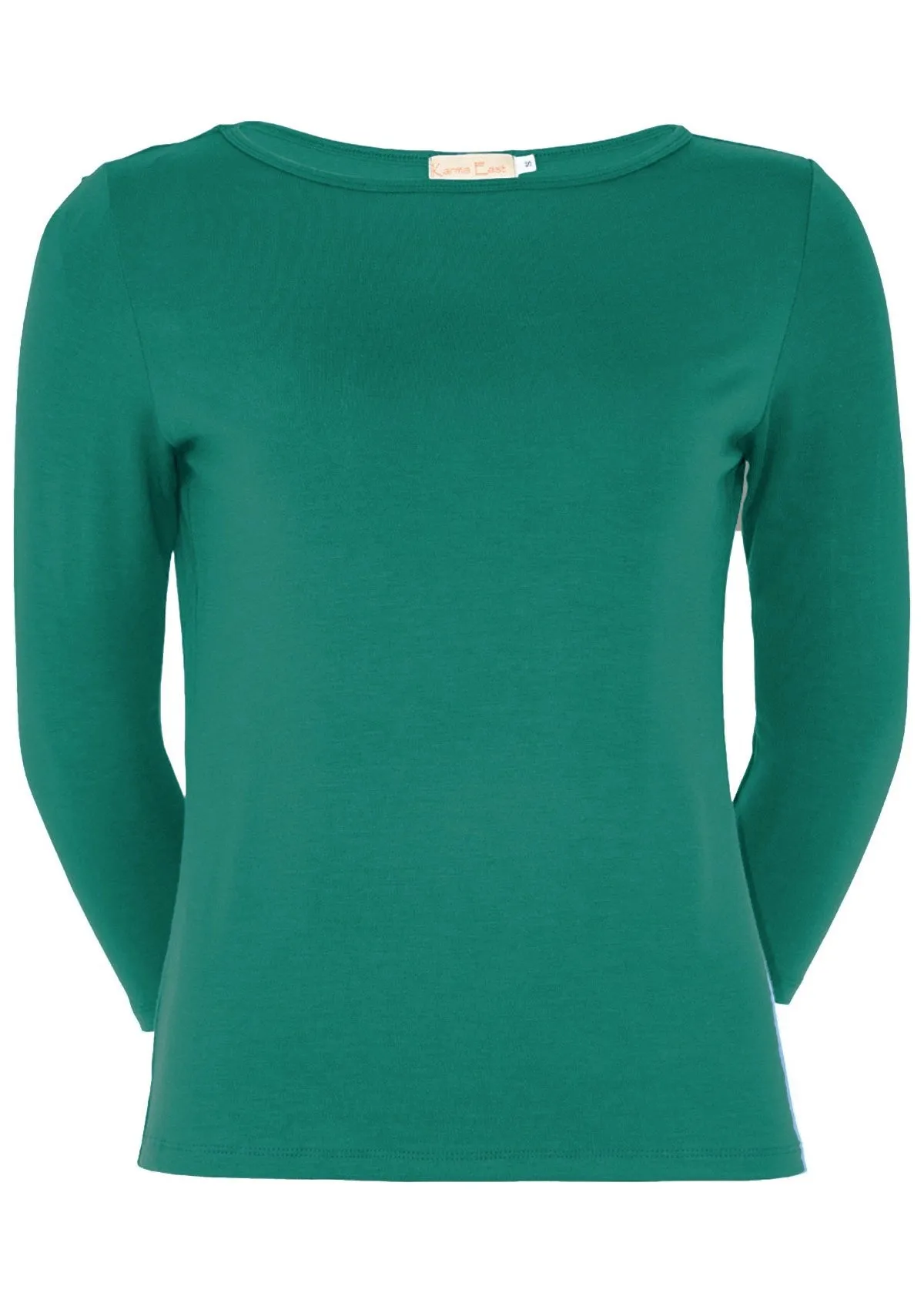 Boat Neck Top Jade Green