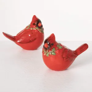 Cardinal Tabletop Figurine Multicolor 2.5"H Dolomite Set of 2