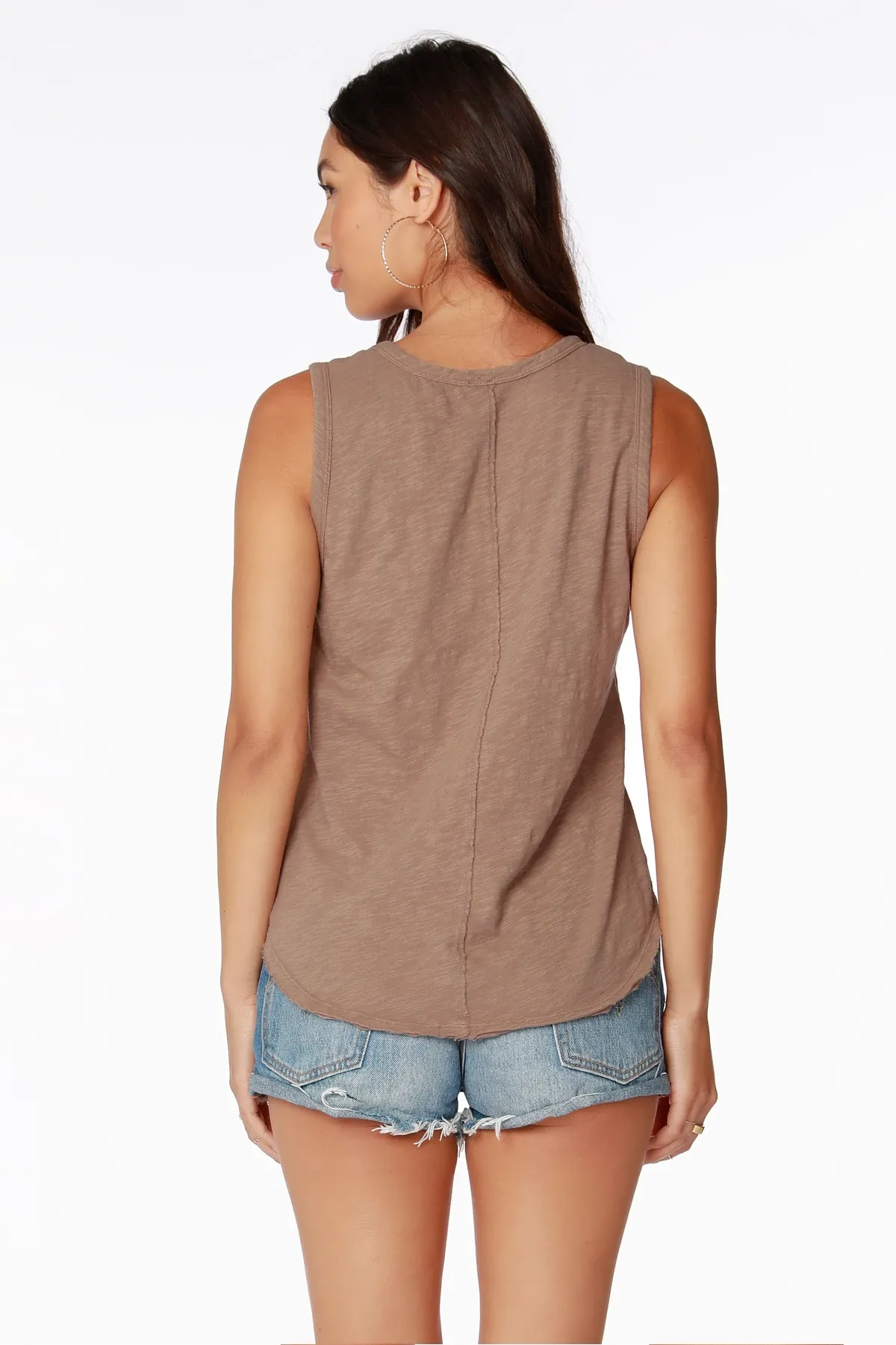 Center Seam V-Neck Tank