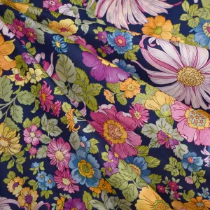 Chelsea Garden Romantic Floral Cotton Lawn Navy