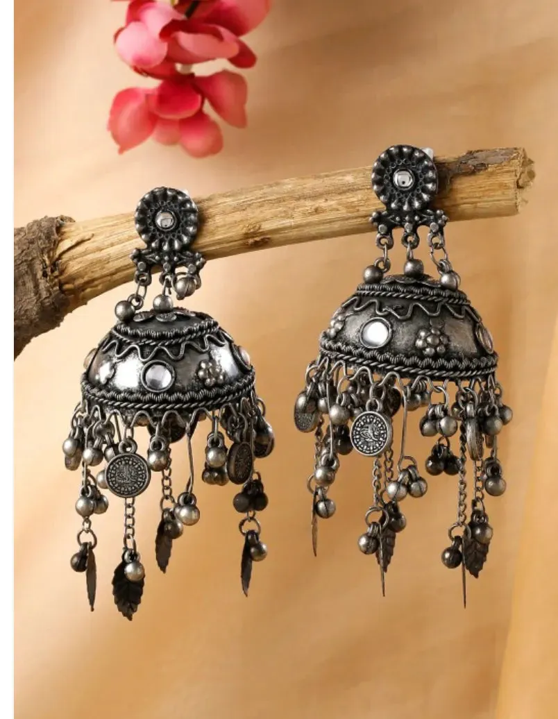 Combo Of 2 Fashionable Princess Charming Oxidised Earrings