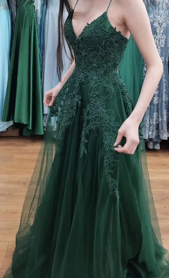 Emerald green prom dress Graduation Party Dresses, Prom Dresses For Teens