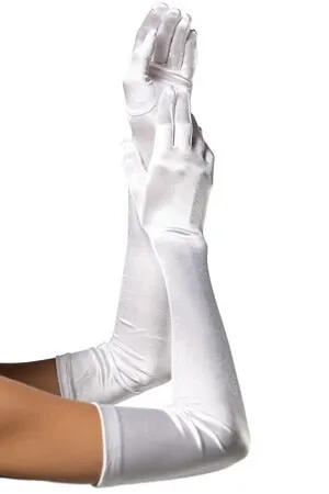 Extra Long Satin Gloves