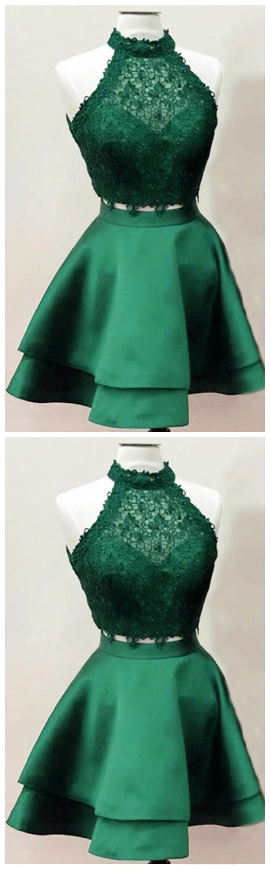 Homecoming Dresses Emerald Homecoming Dresses Two Piece Homecoming Dress