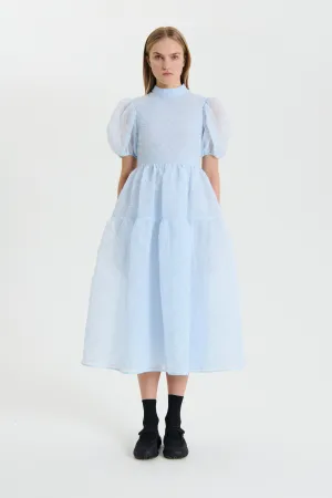 KELLY | DRESS POSY MATELASSÉ LIGHT BLUE