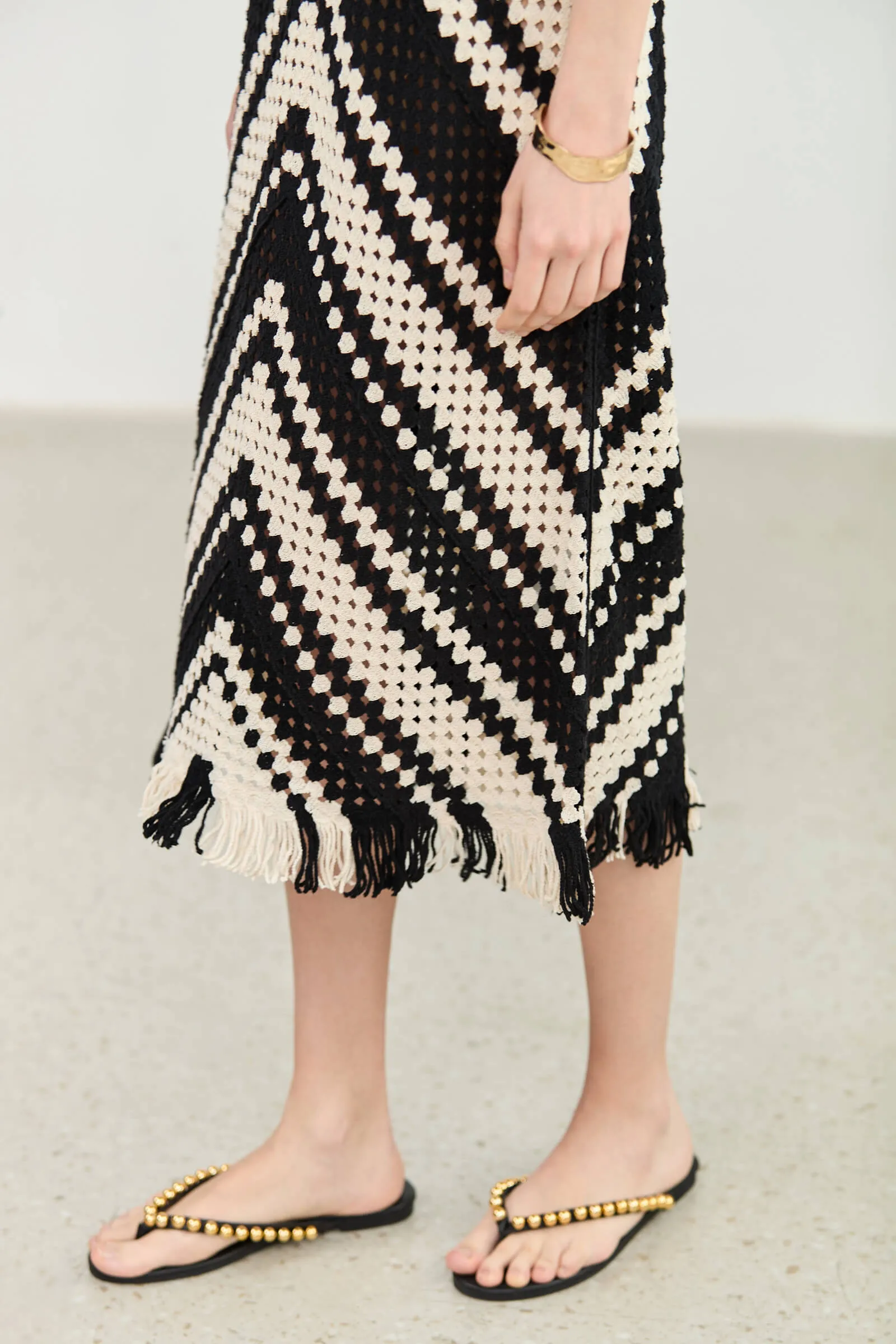 LILY Romantic Tassel Dress