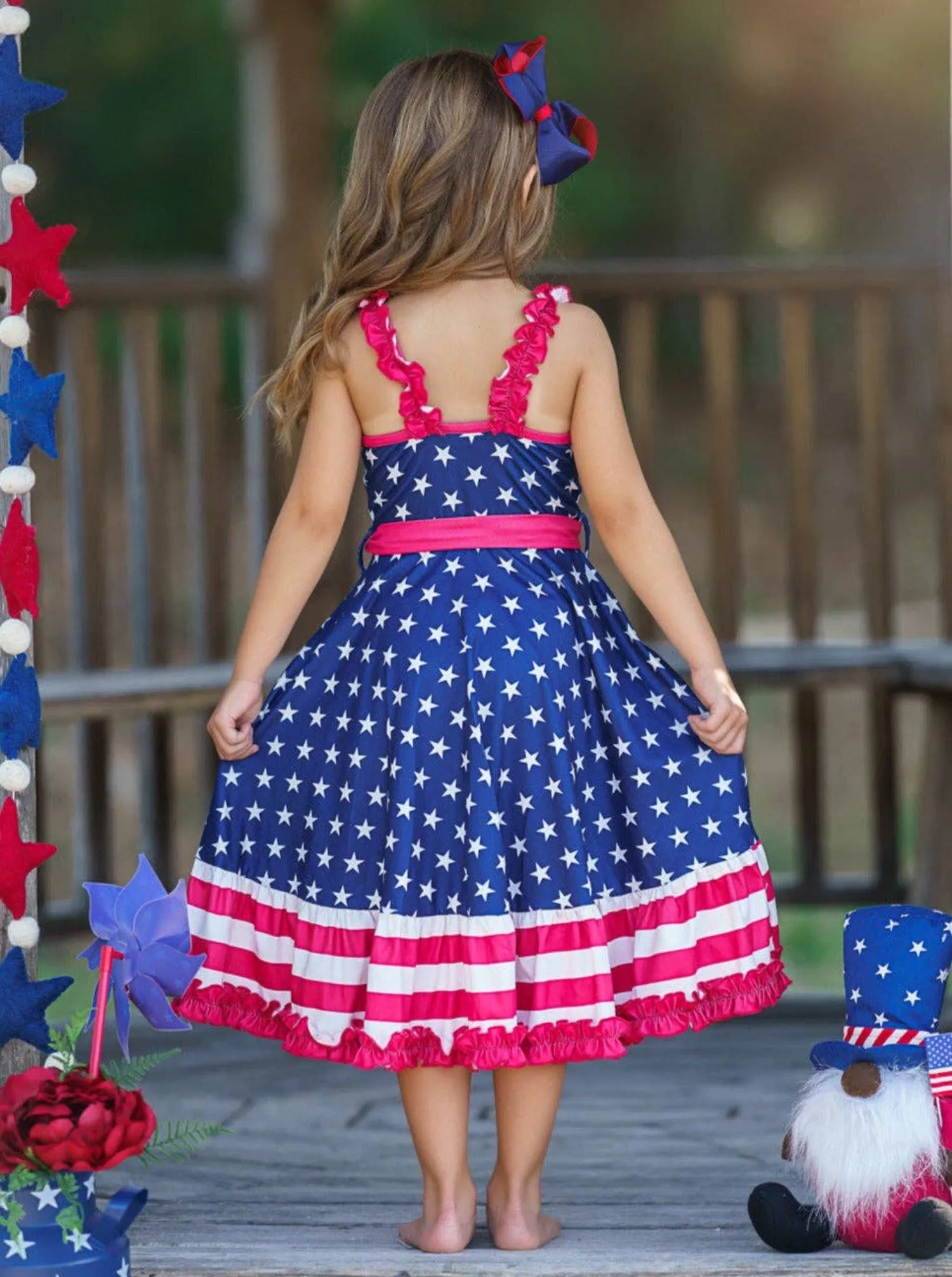 Little Girls You're A Firework Hi Lo Dress