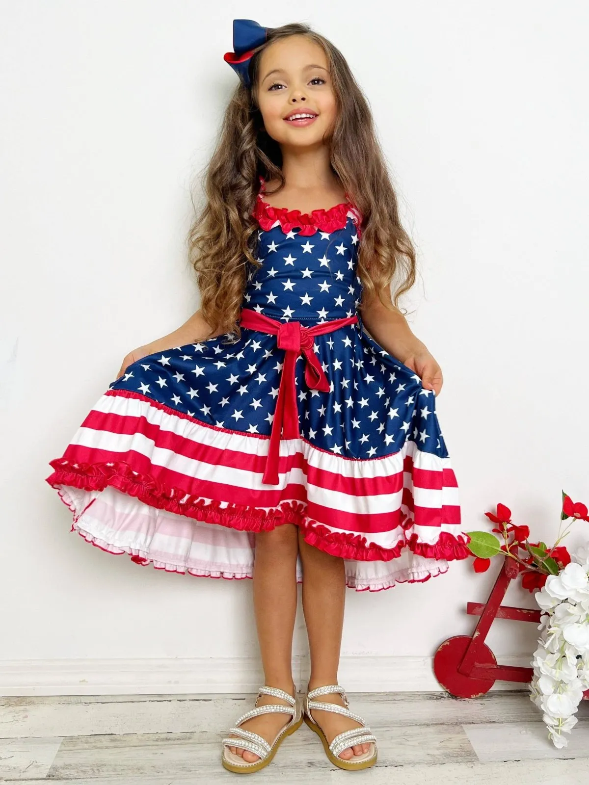 Little Girls You're A Firework Hi Lo Dress