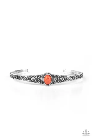 Make Your Own Path - Orange Bracelet