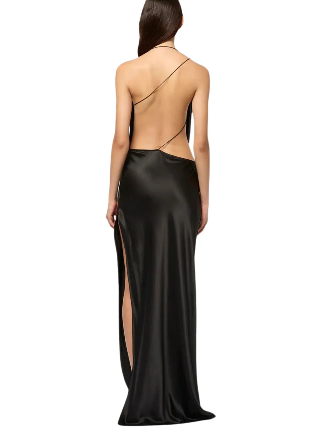 Michael Lo Sordo ICED BIAS MAXI DRESS black