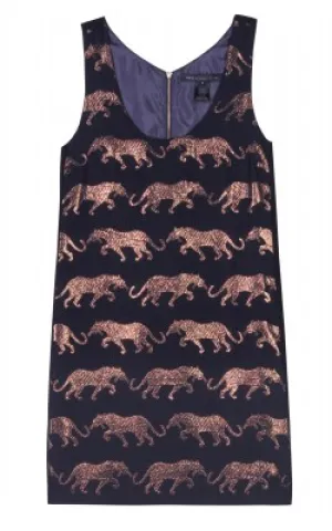 Panthera Print Shift Dress