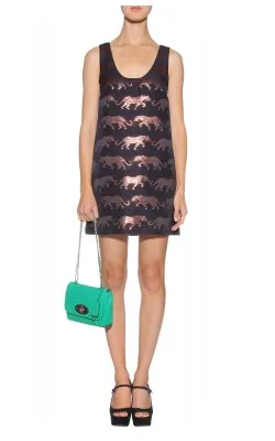 Panthera Print Shift Dress