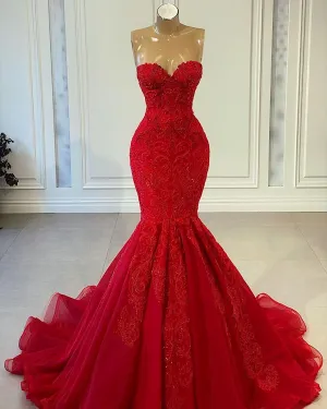 Prom Dresses Lace Prom Dresses Red Prom Dresses Evening Dresses