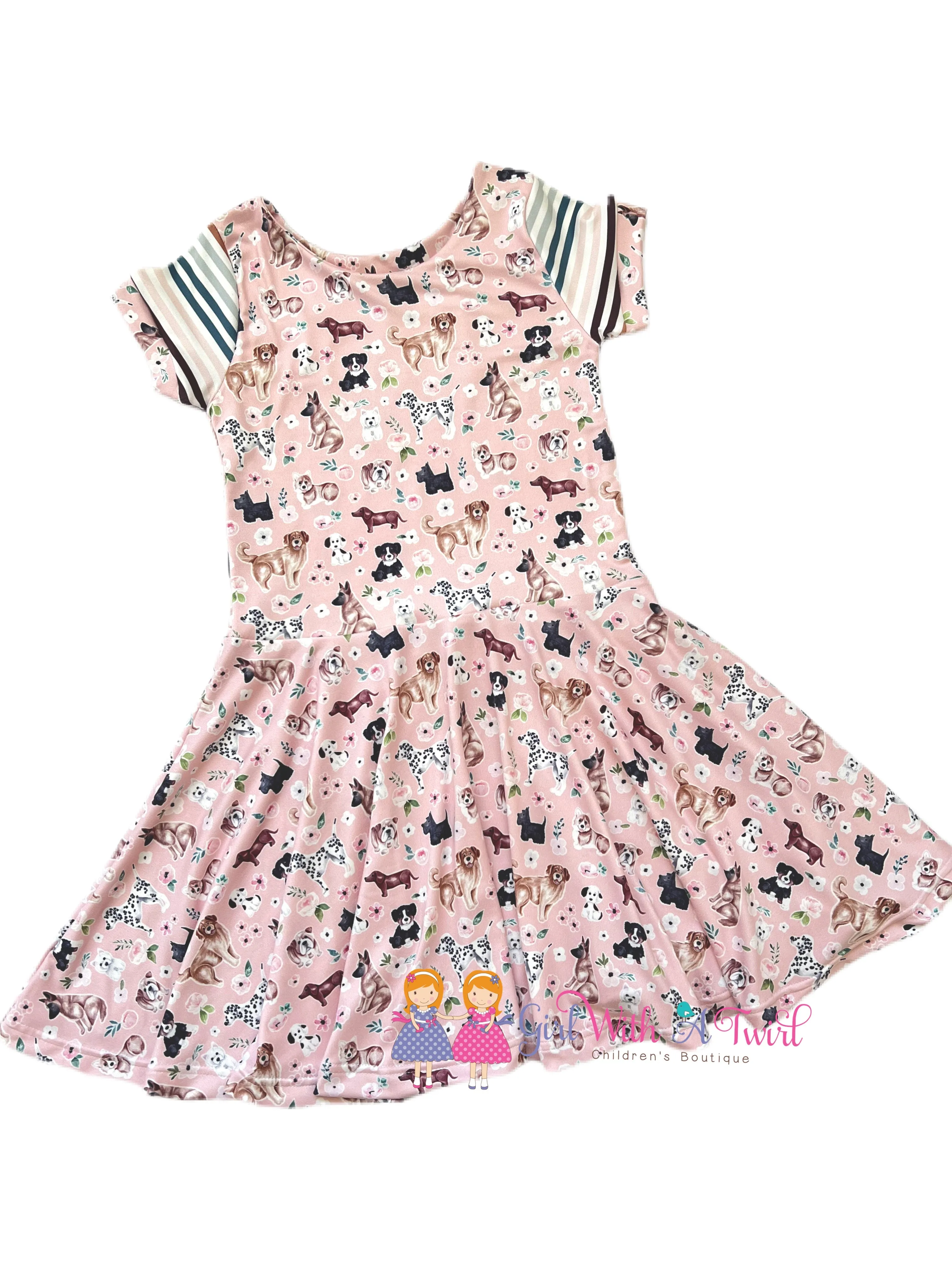 Puppy Spring Twirl Dress