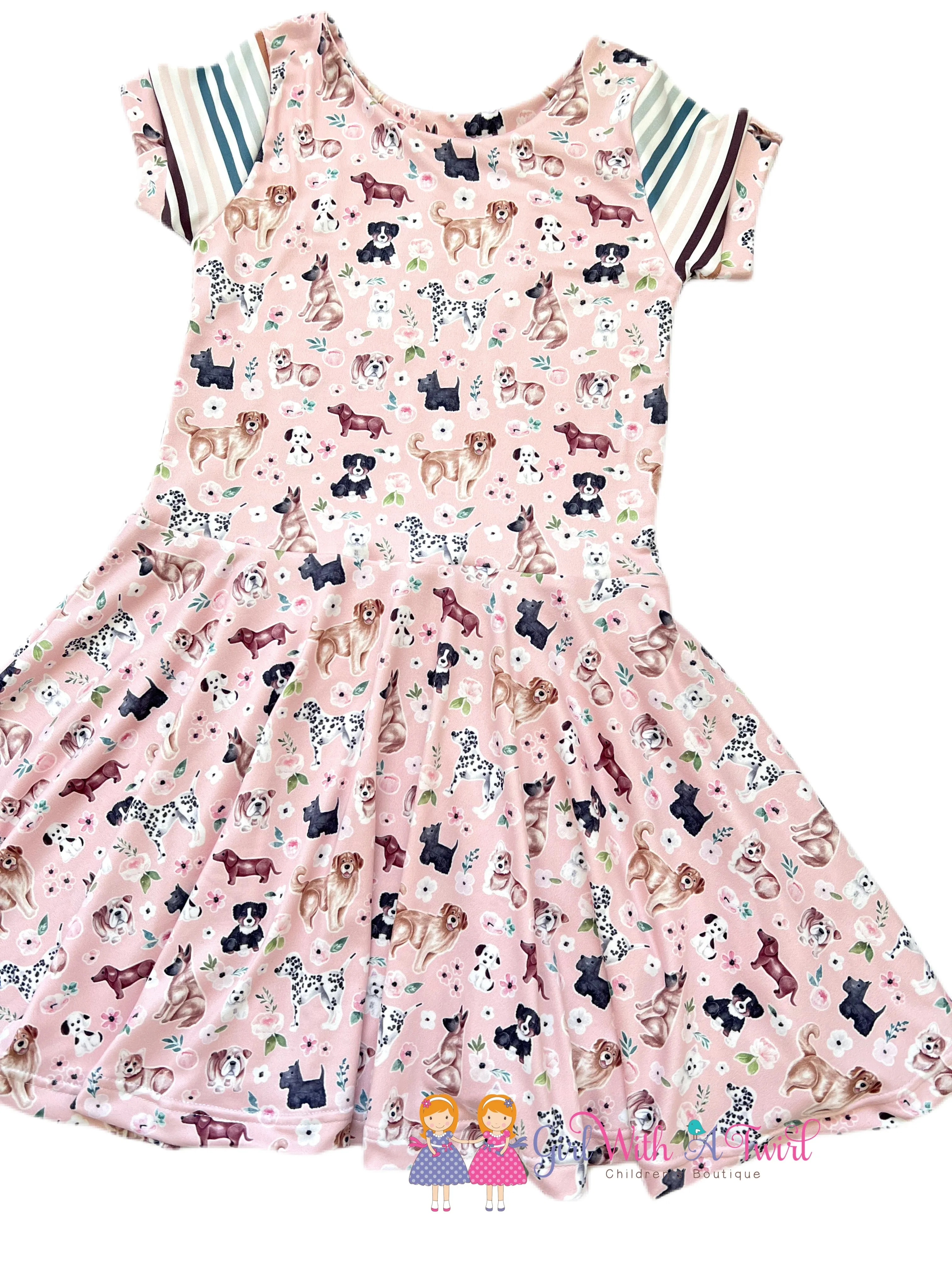 Puppy Spring Twirl Dress