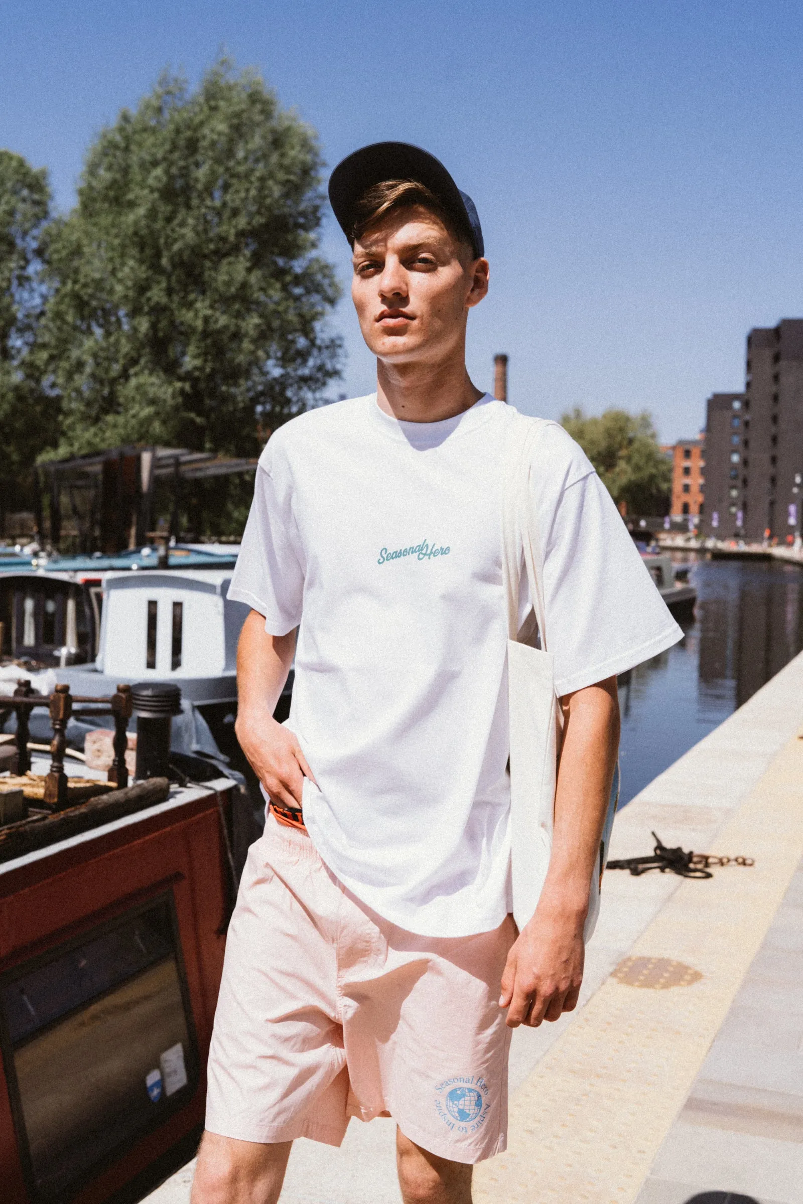 Seasonal Hero 'Aloe Vera' Tee - White