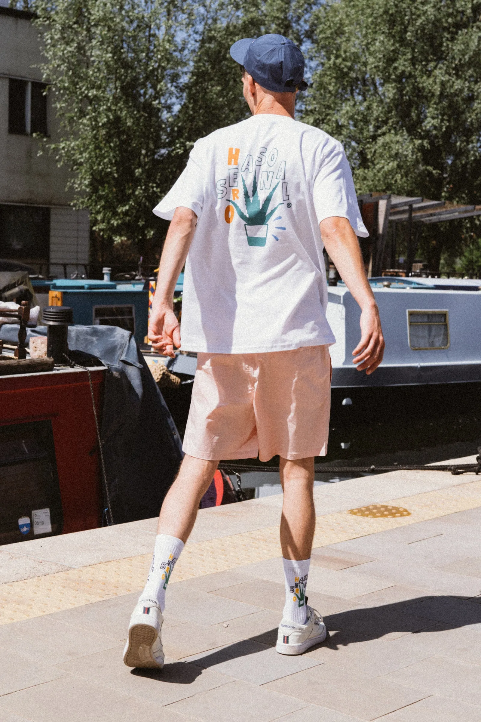 Seasonal Hero 'Aloe Vera' Tee - White