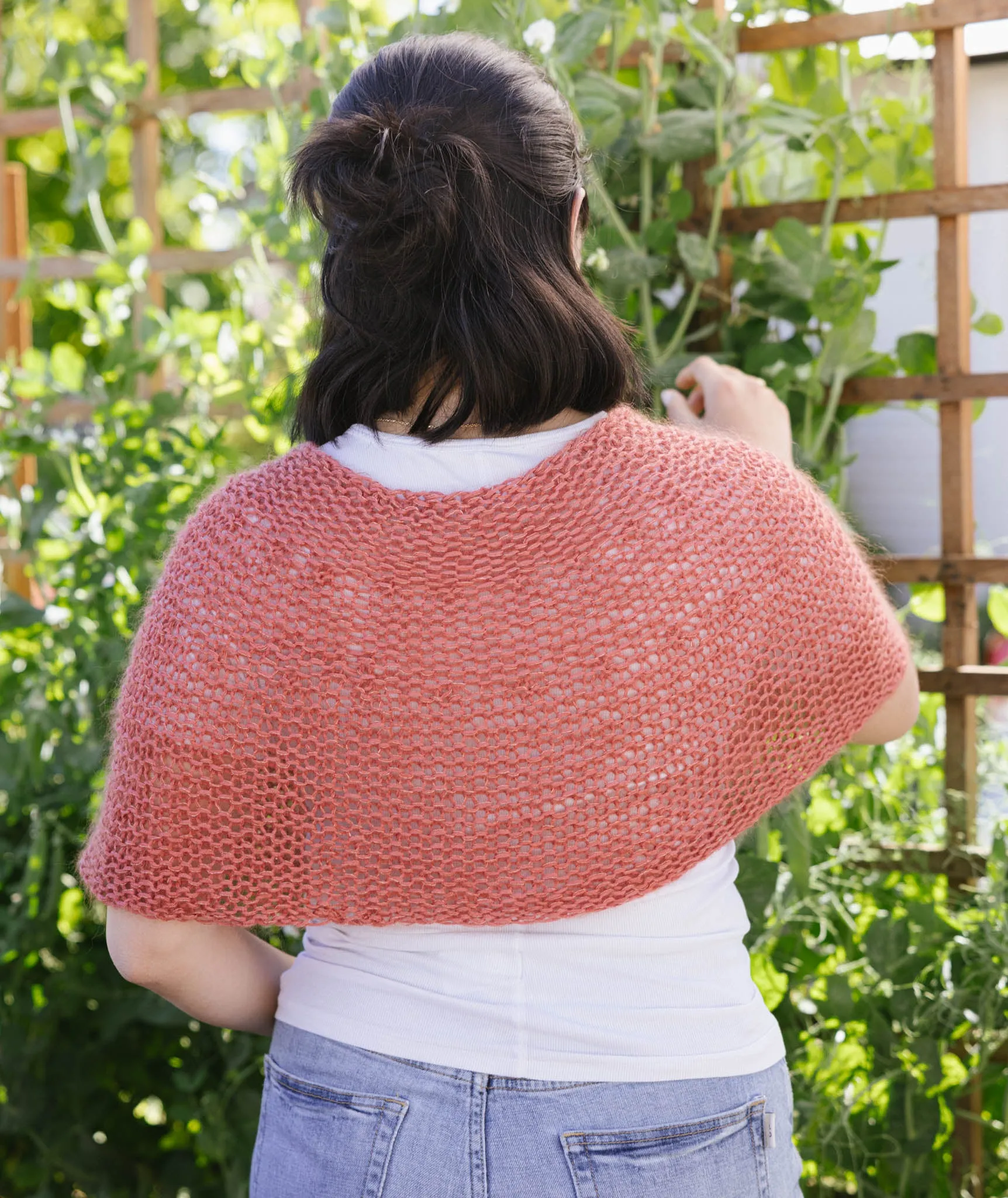 Shoulder Cozy Using Isager Palet and Silk Mohair