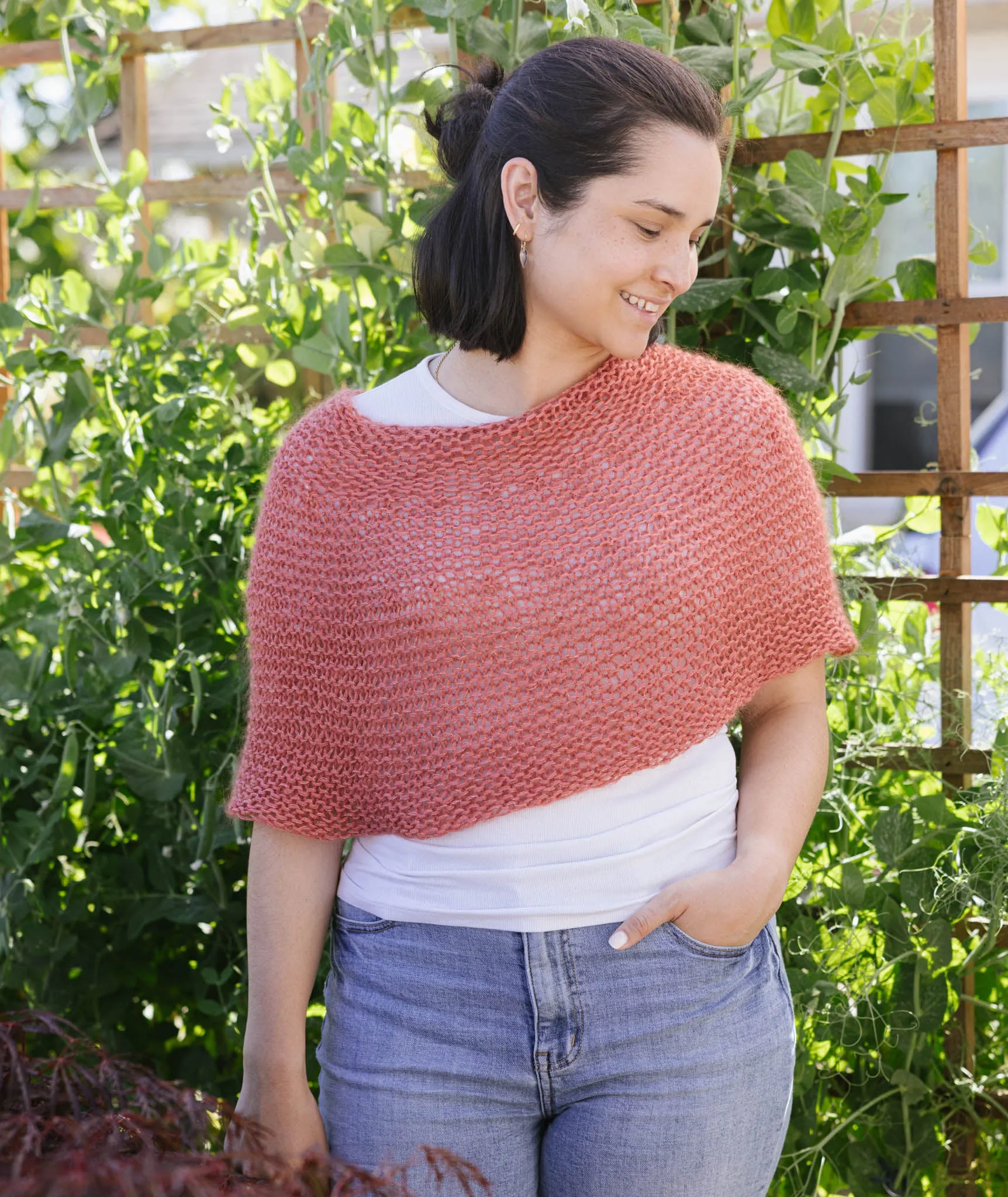 Shoulder Cozy Using Isager Palet and Silk Mohair