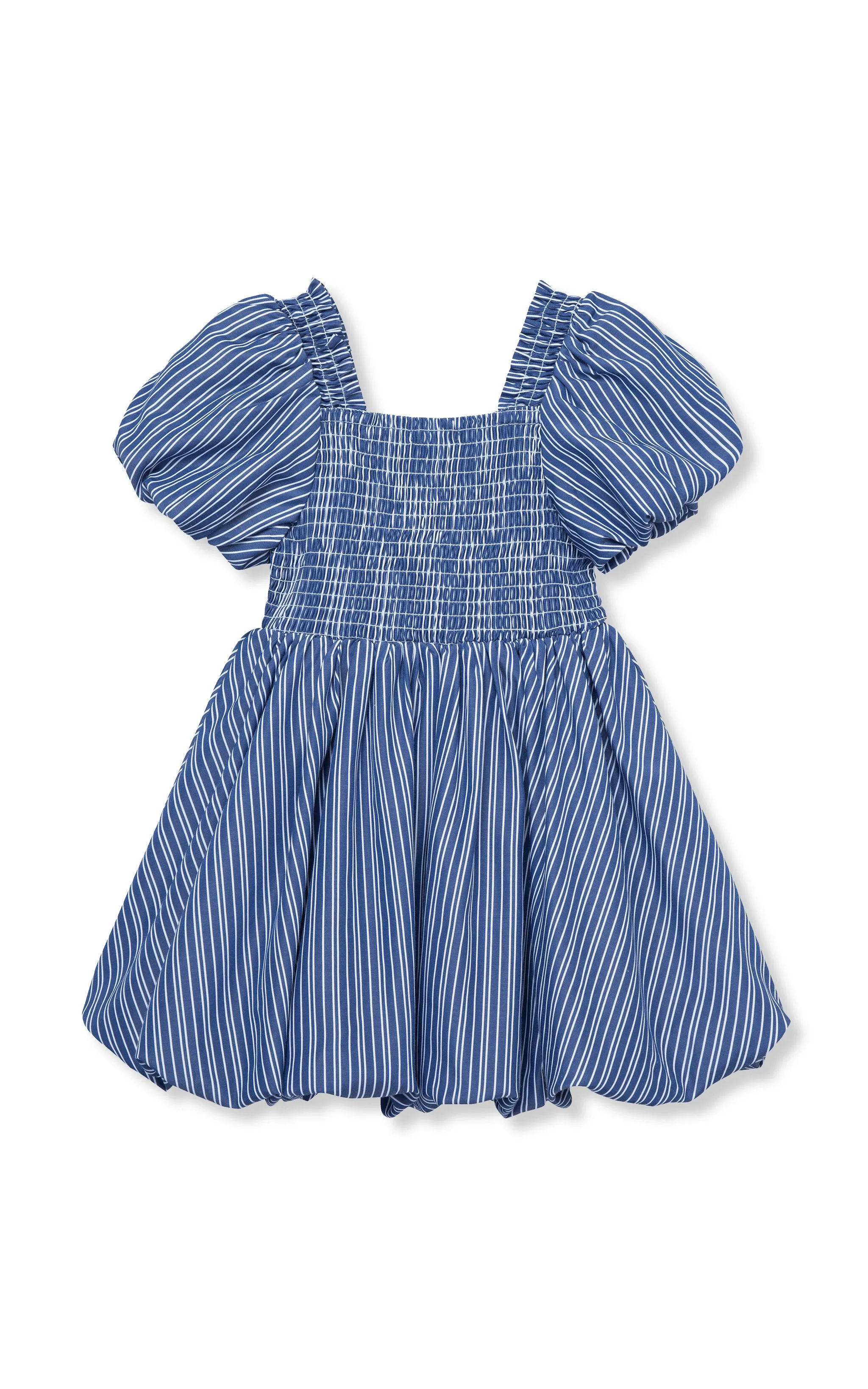 Stripe Puff Sleeve Bubble Dress