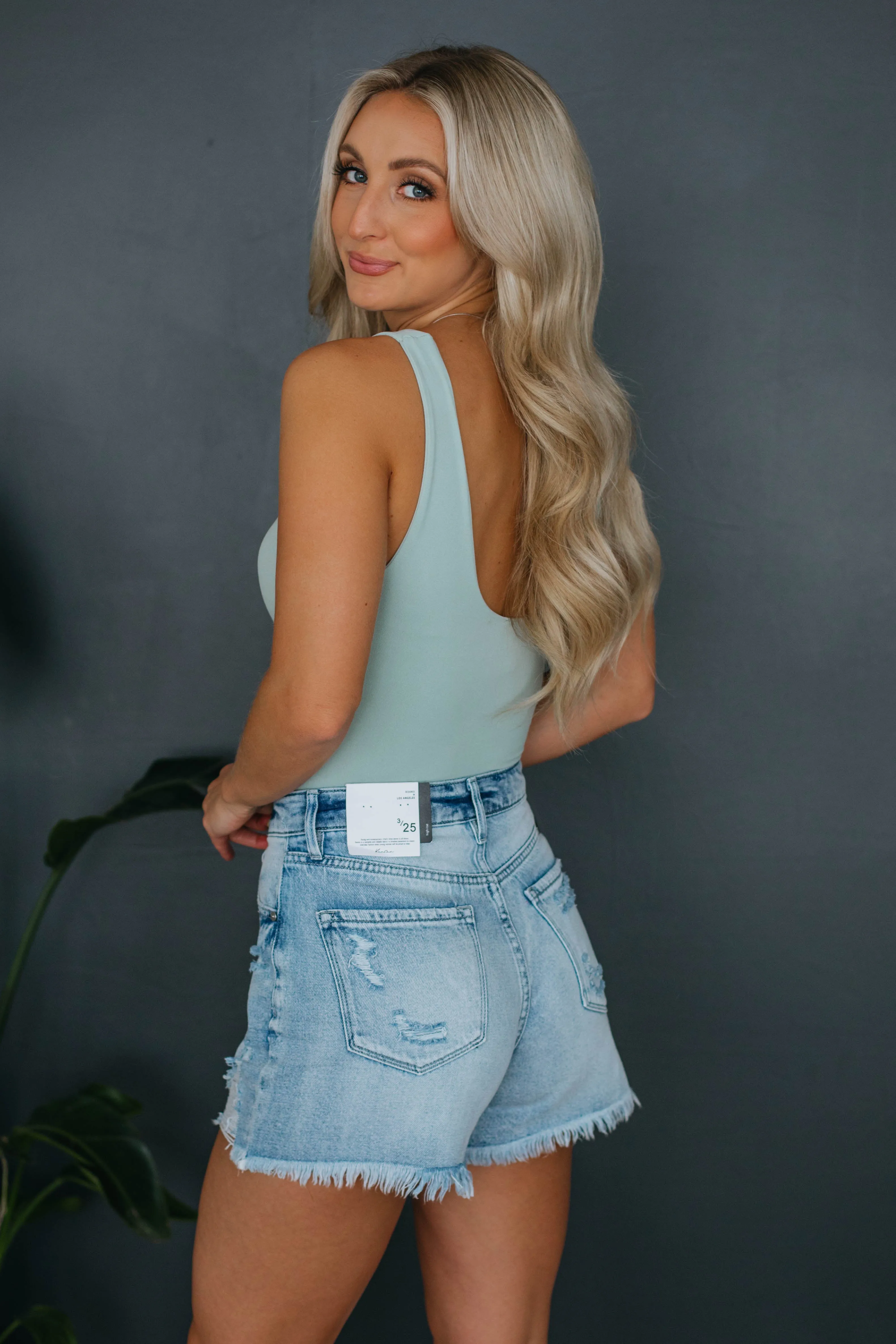 Sweet & Simple Bodysuit - Dusty Mint