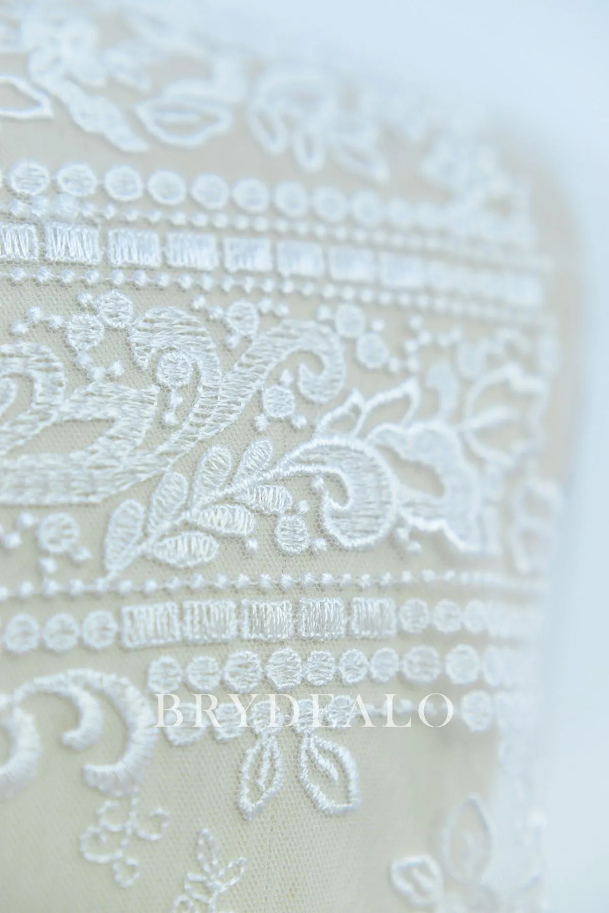 Unique Embroidered Apparel Lace Fabric for Dresses